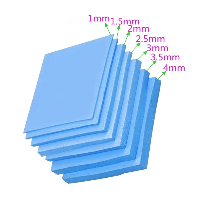 Insulation Materials Elements Pad With 1W 2W 3W 6W 8W 10W 12W 0.25~20mm Thick thermal Pad Insulator