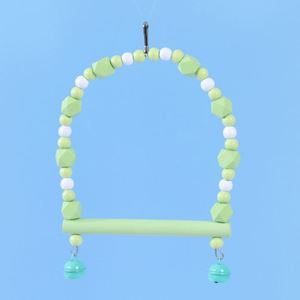 Parrot <b>Swing</b> Platform Suspension Bridge Tiger Skin Peony Xuanfeng Wooden Toy Climbing Frame Bird Springboard Bird Cage - Product Image 4