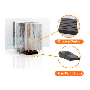 Custom sinterizzato in pietra ingegnerizzata espositore da tavolo scaffale supporto in acrilico con piastrelle in ceramica per espositore a torre - Product Image 6