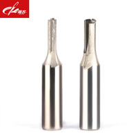 Fraiseuses PCD pour le fraisage du bois CNC, en carbure, 2 flûtes, 45HRC, support ODM/OEM personnalisé pour le MDF et le bois massif