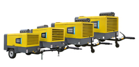 Nouveau compresseur d'air à vis diesel portable Atlas Copco X-Air 440-14 monté sur remorque, 440 CFM, pour le forage et l'exploitation minière