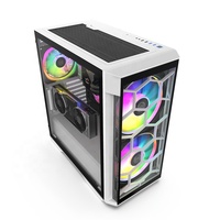 NOUVEAU Boîtier PC Gamer JNP-S01 Full Tower EATX en Alliage d'Aluminium avec Panneau Latéral en Verre Trempé pour Ordinateur ATX