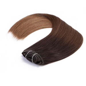 Extensions de cheveux humains K.SWIGS à clipser, lisses naturels, brun foncé, cuticules alignées, sans perte, sans nœuds, réutilisables pour un usage quotidien - Product Image 4