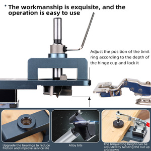JL35-<span class=keywords><strong>A1</strong></span> Holzbearbeitung 35MM Scharnierloch-Öffner Türplatten-Scharnierstanzer Schranktür-Positionierer Holzplatten-Bohrer Made in China - Product Image 5