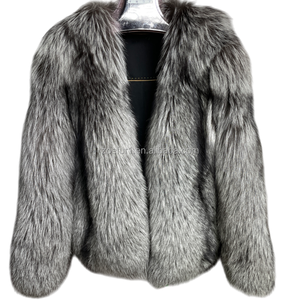 Servizio OEM ODM Accettato, Giacca in Vera Pelliccia di Volpe Naturale di Alta Qualità per Donna - Product Image 1