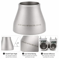 Réducteur de tuyau concentrique sans soudure en acier au carbone haute pression ASTM WPB ANSI B16.9 SCH160 pour système de chaudière de centrale électrique