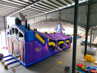 Aire de jeux gonflable commerciale pour espaces intérieurs et extérieurs, thème vaisseau spatial, pour 30 personnes - Légère