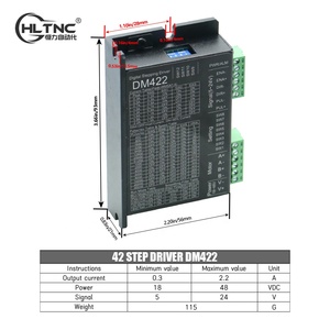 Hltnc มอเตอร์ขับสเต็ปเปอร์มอเตอร์17 3แกน DM422มอเตอร์สองเฟส20 28 35 39 42สำหรับ CNC - Product Image 6