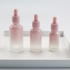 Vendita all'Ingrosso di Flaconi Contagocce in Vetro Sfumato <span class=keywords><strong>Rosa</strong></span> da 5ml, 10ml, 15ml, 30ml, 50ml, 100ml per Cosmetici e Oli Essenziali con Tappi <span class=keywords><strong>Rosa</strong></span> - Product Image 3