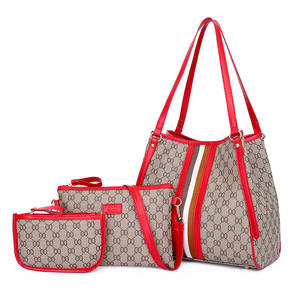 Sac à main femme en gros, livraison directe, ensemble de 3 pièces en PU, sac à main en cuir de luxe pour femmes, ensemble de sacs à main de luxe pour femmes - Product Image 3