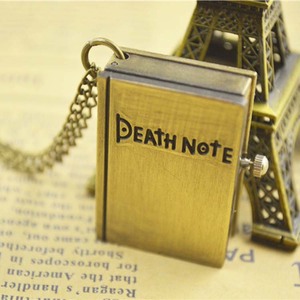 Reloj de Bolsillo de Cuarzo BOSHIYA con Colgante de Cadena de Collar Moderno de Anime Japonés, Diseño de <span class=keywords><strong>Death</strong></span> Note, para Hombre y Mujer - Product Image 3