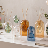 Bouteille diffuseur à roseaux en verre dépoli pour parfum de luxe décoratif, emballage vide pour liquide aromatique, 50ml 100ml 200ml, vente en gros directe usine