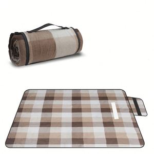 Foldable Thick Neutral <b>Large</b> Washable Carry Strap Portable Durable Waterproof Picnic Blanket <b>Mat</b> for Outdoors - Product Image 6