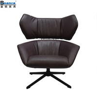 Fabriqué dans le guangdong, fauteuil pivotant en cuir italien vintage, couleur personnalisée, pour hôtel 5 étoiles
