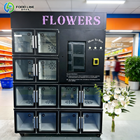 Distributeur automatique de fleurs de grande capacité pour arènes sportives