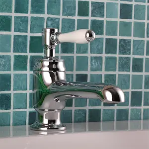 Antiker Stil Keramik griff Messing Wasserhahn künstlerischen Becken Wasserhahn