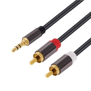 DC <span class=keywords><strong>3</strong></span>,5mm zu 2 RCA Stecker RCA Stereo Audio Video Männlichen AUX Y Splitter schlange Kabel für Ipad /MP3/PC/Laptop - Product Image 1