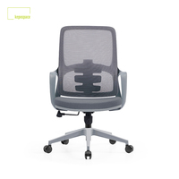 Chaise de bureau ergonomique en maille à dossier moyen pour personnel, chaise pivotante de haute qualité pour bureau, salle de réunion, chaise de visiteur, chaise de bureau