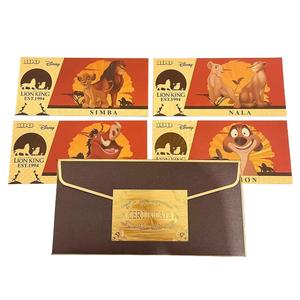 Nuevo Billete Conmemorativo de Anime Americano, <span class=keywords><strong>El</strong></span> <span class=keywords><strong>Rey</strong></span> <span class=keywords><strong>León</strong></span> Simba, con Lámina de Oro de 24K, Billete Bañado en Oro, Colección de Regalo - Product Image 6
