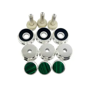 Music Accessories Exquisite Horn Piston Key Upper And Lower Covers Hall Button Set Silver Plated Buttons Wholesale