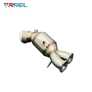 Für BMW <span class=keywords><strong>335i</strong></span> N55 E90 <span class=keywords><strong>E92</strong></span> E82 E91 200 Zellen Hochleistungs-Katalysator-Downpipe aus 304 Edelstahl - Product Image 1