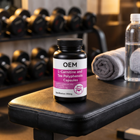 Capsules de formule composée personnalisée GMP, L-Carnitine Tartrate, Polyphénols de thé pour la gestion du métabolisme des adultes, bien-être quotidien