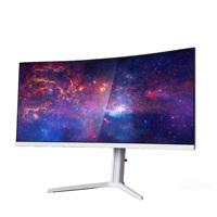 Monitores de Computadora de Escritorio de 34 Pulgadas y 3440*1440 de Buena Calidad, Monitor de Juegos Curvo MVA de 240Hz con Base Fija