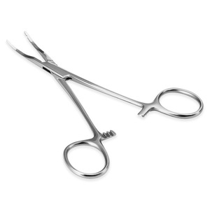 Lotus thẳng và cong Kelly hemostat kẹp khóa nhíp kẹp thép không gỉ phẫu thuật thép bạc xuyên công cụ - Product Image 3
