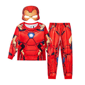 Conjunto de Pijama de Manga Larga de <span class=keywords><strong>Iron</strong></span> <span class=keywords><strong>Man</strong></span> para Niños Pequeños, en Existencia, para Ocasiones Temáticas - Product Image 4
