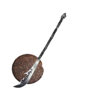 중국 단조 공예 차 칼 클래식 고대 관공 칼 복각 스테인레스 스틸