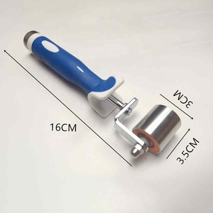 Stainless Steel <strong>Seam</strong> Flat Pressure <strong>Roller</strong> Double Bearing Deep Texture Hand Pressure <strong>Seam</strong> <strong>Roller</strong> <strong>Wallpaper</strong> Wall Covering Tool - Product Image 2