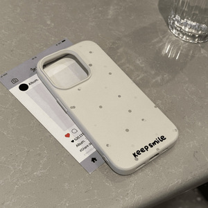 Bình thường Polka Dot phong cách Silicone vỏ mềm điện thoại di động Trường hợp Apple 16 Pro Max máy ảnh bảo vệ Tương thích iPhone 14 15 13 - Product Image 4