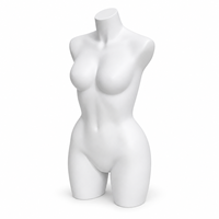 Mannequins de présentation en fibre de verre blanc mat pour buste, pieds et hanches, pour soutiens-gorge, sous-vêtements et chaussettes