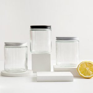 Barattoli per conserve di insalata di muratore con lati dritti in vetro da 9 once con coperchi in metallo dorato da 70mm per gelatine confetture bomboniere crafting candle - Product Image 6