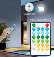 IP65 étanche 73 LED lumière d'inondation solaire à distance Conctol maison jardin capteur de mouvement extérieur solaire sécurité applique murale