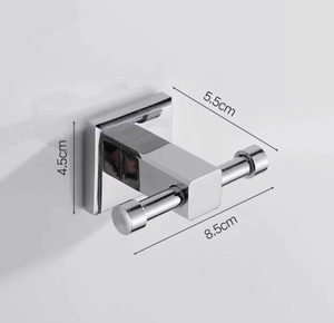 Crochet mural simple en métal pour salle de bain, entrée, écologique, durable, design moderne - Product Image 3