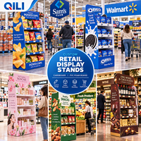 Présentoir en mousse PVC personnalisé en gros, support de magasin de détail en plastique PP avec service de découpe, étagère d'affichage imprimée