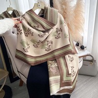 Nouvelle Collection 2027 : Écharpe d'Hiver de Luxe pour Femme, Douce et Confortable Effet Cachemire, Jacquard Tête de Cheval, Châle Couverture Chaude