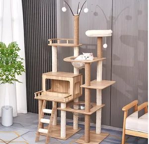 Büyük kediler Rubi için yüksek kaliteli Hause ev plastik kedi ağacı