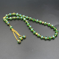 Perles de prière en verre de cristal de 10 cents perles de prière musulmanes mode cadeaux tendance haut de gamme