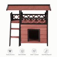 Maison de chat de luxe en bois, toit étanche, offre spéciale