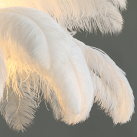 Lampadaire LED à intensité variable en cuivre, design Arc d'autruche, style européen, lampe de chevet pour chambre, lumières décoratives pour mariage et anniversaire