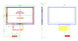 Modulo schermo <span class=keywords><strong>LCD</strong></span> TFT da 5 pollici 800x480 TN TFT IC ILI6122 e ILI5960 pannello tattile personalizzato opzionale a 40 pin - Product Image 4
