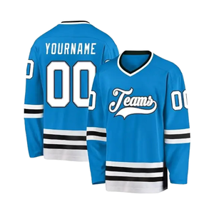 Maillot de hockey sur glace personnalisé OEM avec broderie et sublimation, maillot de hockey sur gazon professionnel avec nom d'équipe personnalisé - Product Image 1