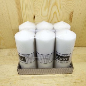 Amore candela chiesa pilastro candela di <span class=keywords><strong>paraffina</strong></span> D60 * H120m bianco pittura del nastro e oro di alta qualità cera unscented candela uomo - Product Image 3