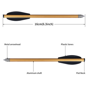 YML Nhà Máy Bán Buôn 6.3 Inch Hợp Kim Nhôm Mũi Tên Ngắn 12 Miếng Một Hộp 6Mm Đường Kính Ngắn Phi tiêu Nhỏ Mũi Tên Ngắn <span class=keywords><strong>Bow</strong></span> - Product Image 3