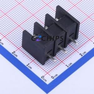 DBT30S-7.62-3P-BK-P Barrier Terminal Block Through hole Component (THT),P=7.62mm Connector Two Sides 7.62mm 1x3P Straight Pin - Product Image 2