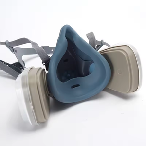 Masker setengah wajah 7502 <span class=keywords><strong>respirator</strong></span> udara masker gas <span class=keywords><strong>respirator</strong></span> dengan 2097 filter udara masker api katup udara - Product Image 3