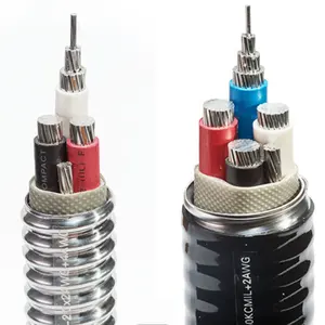 CUL Standard 2*12+12 AWG Teck 90 Metal Clad Cable With Aluminum Armored 600V 10/2 Canada Market