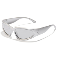 COOCHE Lunettes de soleil ovales unisexes pour enfants de haute qualité avec protection UV400, monture intégrale, idéales pour le cyclisme et les fêtes